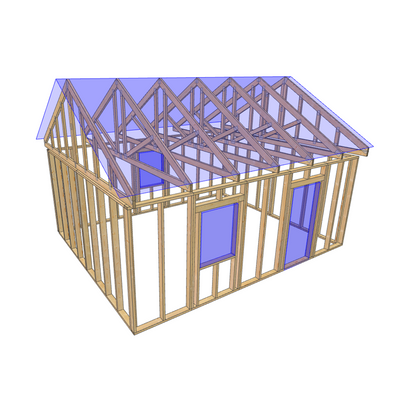 Mały domek (domek letniskowy) - 32,75 m2