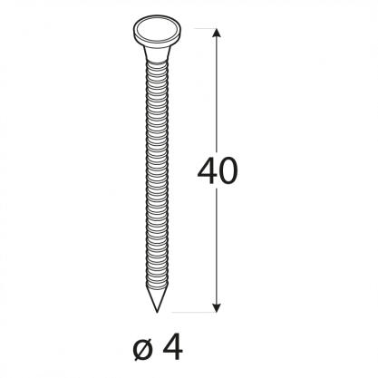 Gwoździe 4x40 Anchor - 250szt.